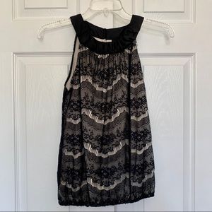 XS Black Lace Tank